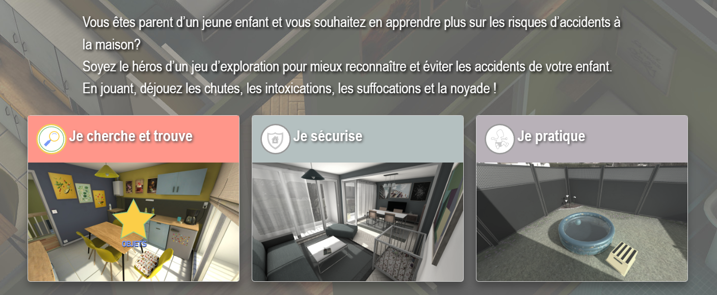 Serious game Zéro accident, un jeu d'enfant - @ Cesim Santé - DGS