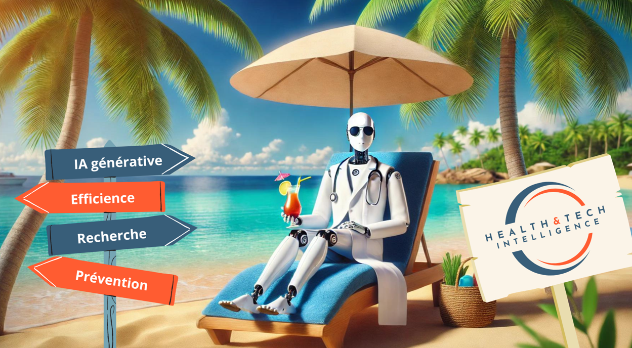 Vacances d'été - @ Health & Tech Intelligence, image générée par l'IA