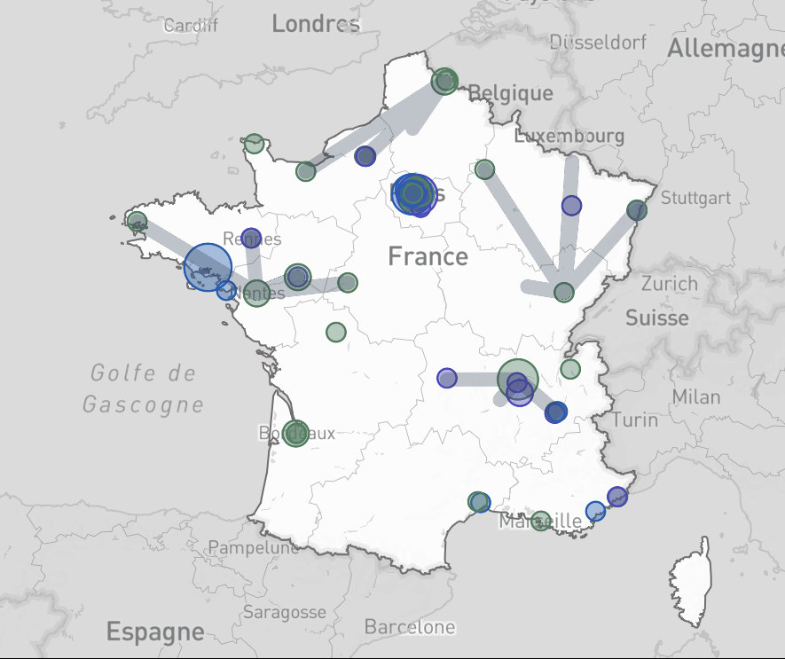Cartographie des entrepôts de données de santé en France métropolitaine - @ Cnil