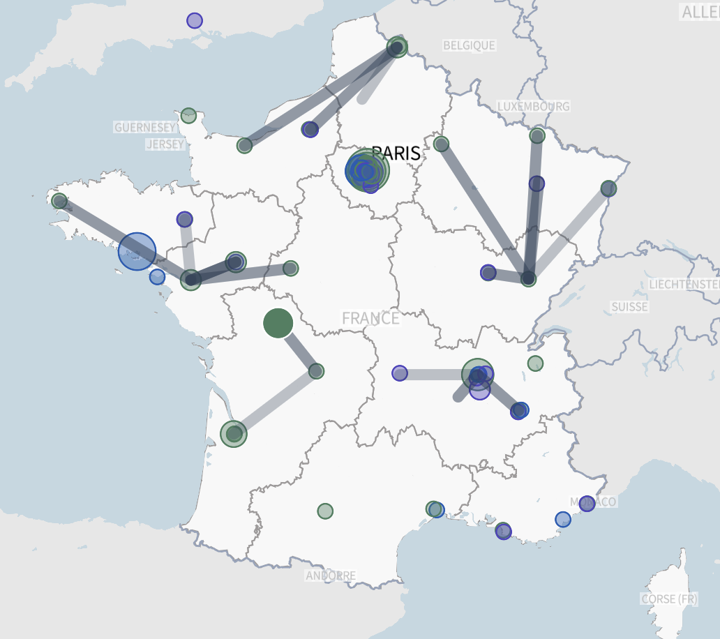 Cartographie des entrepôts de données de santé en France métropolitaine - @ Cnil